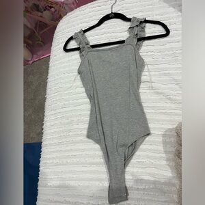 VICI- Le Leis - Grey Bodysuit- Size Small